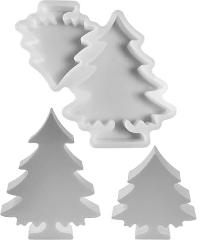 Silikonformen Gießformen Weihnachten, Silikonform Weihnachtsbaum Silikonform Weihnachten silikonform Tannenbaum Gips Zum Gießen Gießformen Silikon Weihnachtsbaum Gießform (A)