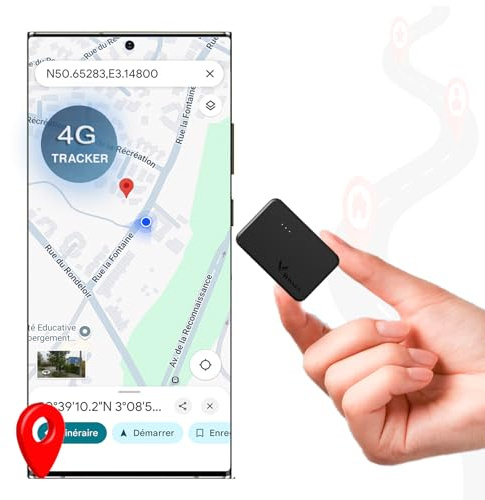 4G Mini Tracker für Auto, Motorrad, Kinder, Senioren, LKW's - Diebstahlschutz GPS Ortungsgerät mit Echtzeit-Tracking, Inklusive SIM(ABO erforderlich) - bis zu 30 Tage im Standby