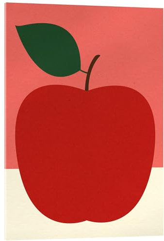 Posterlounge Roter Apfel Acrylglasbild | 50 x 70 cm von Rosi Feist Rot Wandbilder Wanddeko