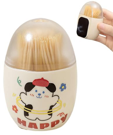 Distributeur de -dents magnétique, 4,5 x 5,9 x 7,5 cm, récipient fantaisie pour réfrigérateur avec grande capacité pour apéritifs, garniture de cocktail, voyage, sac à main, nourriture