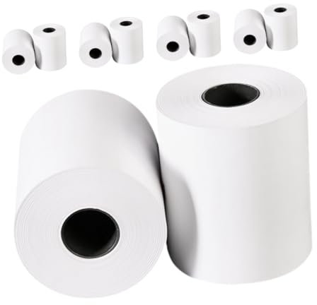 Tofficu 10rollen Thermopapier Für Kassenautomaten Kassenbonpapier Schnelldrucketiketten Für Einzelhandelsgeschäfte Krankenhäuser