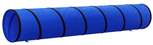 Solivagant Tunnel per Cani Blu Ø 50x300 cm in Poliestere,Blu,1.4kg