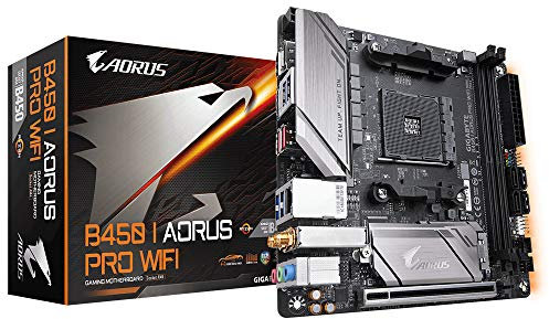 Gigabyte Mainboards B450 I Aorus Pro Wi-Fi Motherboard, schwarz