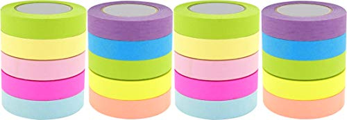 4A Sticky Notes, 4 Full Adhesive Sticky Rolls, 0.4 x 315 Inches, Colorful Sticky Roll Tape for Book, Notebook, Office, Home