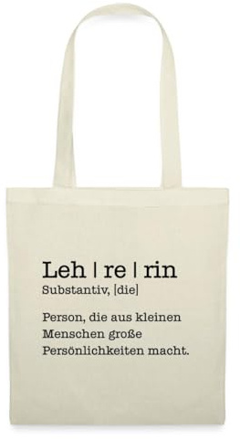 Spreadshirt Definition Lehrerin Abschiedsgeschenk Stoffbeutel