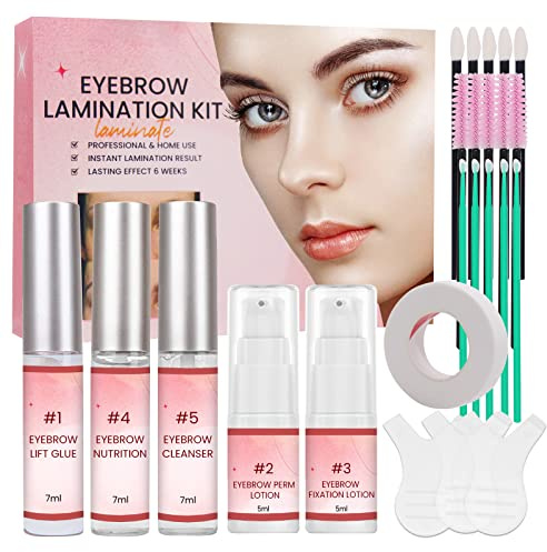 HASAIKA® Kit De Des Sourcils, Eyebrow Lamination Kit DIY pour des sourcils bien dessinés, cils levés, recourbés pour des sourcils plus épais, adapté aux débutants