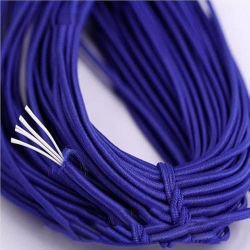 ALRIUS Banda elástica Redonda Colorida de 100M y 2mm, Cuerda elástica Redonda, Banda de Goma, línea elástica, Accesorios de Costura DIY