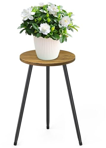 STLOVe Sgabello Per Pianta Rotondo Piedistallo Per Piante, 30 Cm Supporto Per Vasi Interno Tavolino Decorativo - Pe Balcone, Camera Da Letto (Tranne Piante e Fiori)
