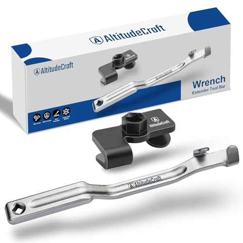 AltitudeCraft Juego de barra de herramientas extensor de llave y extensor de llave, unidad de 1/2 pulgada y extensión de llave de 13.5 pulgadas, llave de extensión Tite Reach