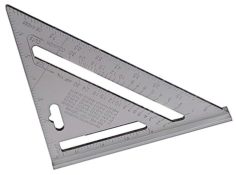Milisten Dreieckslineal Aus Winkelmesser Messlineal Für Handwerk Metrisches Maßsystem Aluminium Schnitte Anreißwinkel Dachneigungsmesser