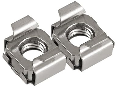 Idomin Cage Nut Stainless Steel M4 M5 M6 M8 M10 Captive Nuts Server Rack Mount Nut (Size : M8x1.25 (10pcs))