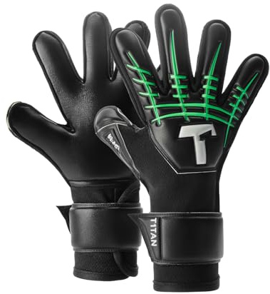 T1TAN Fluo Beast Junior 3.0 - Guantes de Portero para niños - con protección para los Dedos - Guantes de fútbol para niños - Los Profesionales del Futuro - Tallas 4