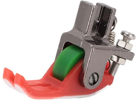 PTFE Coating Plastic Roller Presser Foot, Universal Sewing Foot for Flat Bed Machine with See Through Design Suitable for Lightweight or Heavy Fabrics