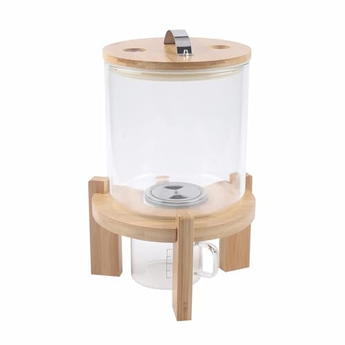 Flour And Cereal Container 5L/7.5L Rice Dispenser Creative Glass Food Storge For Kitchen Organization And Pantry Store(5L)