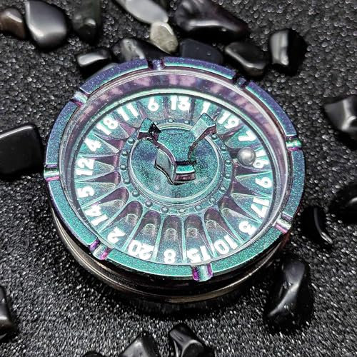 DND Roulette Würfel Spinner für DND Würfel Set, 7-in-1 Metallische Roulette Würfels für D&D RPG MTG Warhammer 40K Sci-Fi, Krieg Thema Rollenspiel Tabletop Spiele
