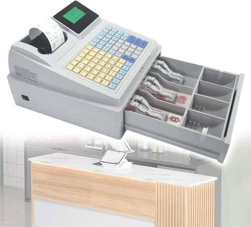 Elektronische Kasse Registrierkasse, Kassenschublade Supermarkt Kiosk Einzelhandel Kassensystem für Restaurants, Supermärkte, Großmärkte, Lebensmittelgeschäfte - Englisch (nicht Deutsch)