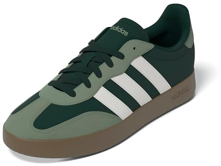 Adidas Uomo BARREDA Shoes, Aurora Ivy/Core White/Silver Green, 42 EU