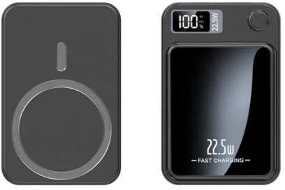 Batterie Externe magnétique Charge Rapide 10000mAh 22.5W (Noir)