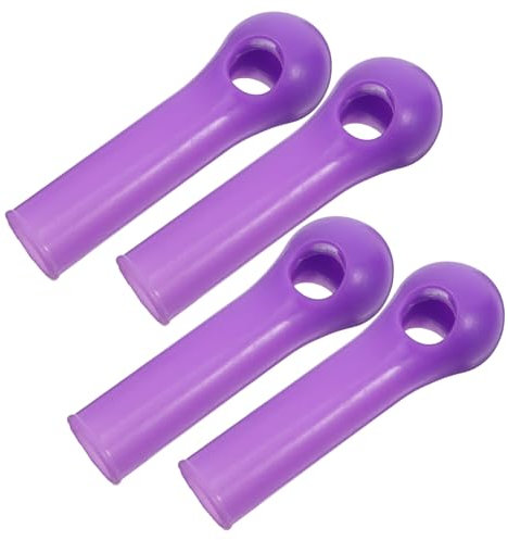 Zerodeko 4pcs Ergonomic Broomstick Handle Grip Replacement Tube Mop Handle Attachment Sturdy Plastic
