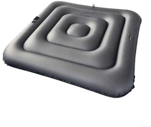 Funda inflable para jacuzzis cuadrados de 135 cm y construcción de PVC resistente a la intemperie (negro B)