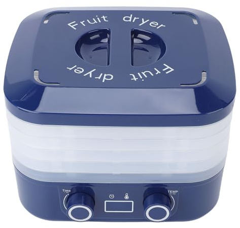 Fockety Déshydrateur Alimentaire, 5 Plateaux, Séchoir électrique, Déshydrateur Alimentaire, Machine de Séchage électrique avec Contrôle de la Température et (Prise UE 220V)
