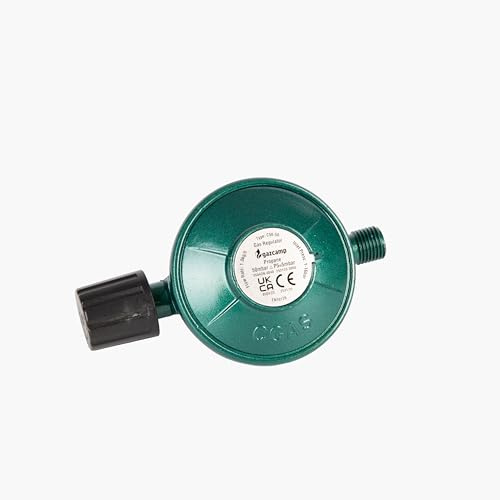 Gazcamp Kartuschenregler – 50 mbar / 1,0 kg/h für Schraubkartuschen (7/16 UNEF)