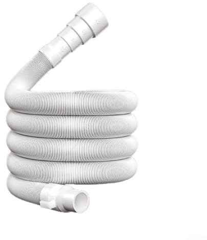 Tubo dell'acqua per scarico della lavatrice con materiali robusti, design a prova di perdite e morsetto per un'installazione sicura e una lunga durata (1,5 m)