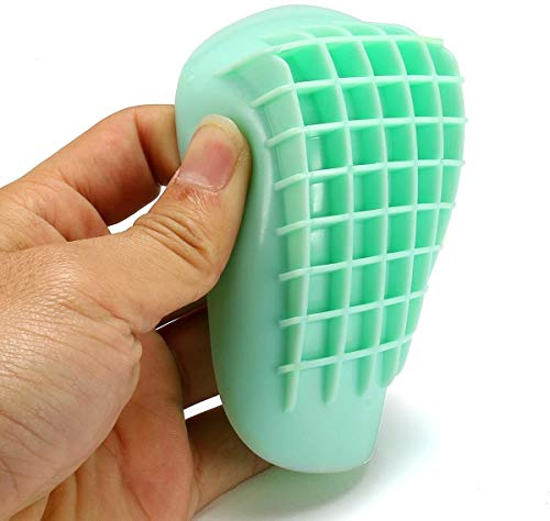 Pedimend - Coppe per tallone in gel a doppio strato per tendinite tibiale posteriore e sport, 6 pezzi, per sollievo dal dolore alla tendinite di Achille, per alleviare il dolore e la cura del tallone