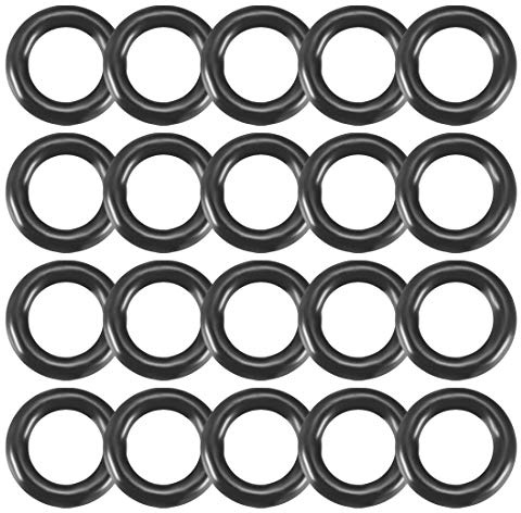 sourcing map 20 Stück O Ring Dichtungsringe Gummidichtung 8,84 mm AD 5,28 mm ID 1,78 mm Nitrilgummi NBR Unterlegscheibe Dichtungssatz für Dichtungselemente Hahnanschluss Reparatur Auto