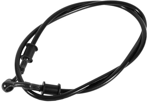 Lignes de réservoir de tuyau d'huile de moto Tuyaux 50 cm-120 cm en acier tressé coloré Tuyau de frein d'embrayage Ligne pour la plupart des vélos Enduro Motocross 500-2000 mm (900 mm-Noir)