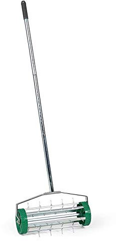 Gardening Lawn Aerator Grass Roller With 3 Level Adjustable Telescopic Handle