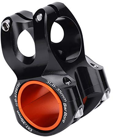 Mountainbike Vorbau, 31.8mm 35mm Fahrrad Lenkervorbau Aluminiumlegierung MTB Kurzer Lenker Vorbau für Rennrad MTB Radfahren Fahrräder(Schwarz)