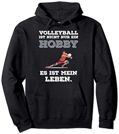 Volleyball Spruch Lustig Beachvolleyball Aufschlag Trikot Pullover Hoodie