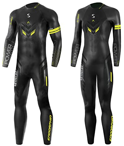 Synergy Triathlon Wetsuit 5/3mm - Endorphin Thermal Full Sleeve Smoothskin Neoprene for Open Water Swimming (Men's, L2)