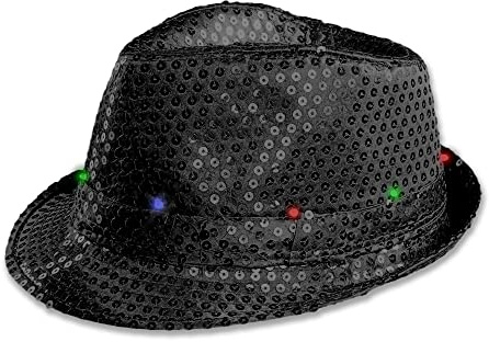 The Glowhouse Blinkender LED-Fedora-Hut