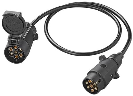 ProPlus Verlängerungskabel 1M mit Stecker und Steckdose 7-polig