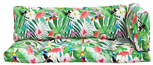 Tidyard Cuscino per pallet, 3 pezzi, per mobili da giardino, per divano e pallet, imbottitura per pallet, cuscino per sedia, cuscino da divano, tessuto Oxford