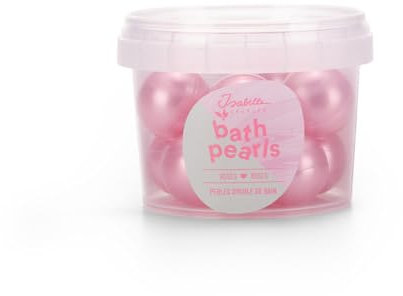Isabelle Laurier - Set de 8 Perles de bain pour Enfant et Adulte - Additifs de bain 97% d'ingrédients Naturels - bombe de Bain Senteur Rose