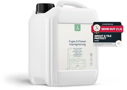 eco:fy Fugen & Fliesen Imprägnierung Versiegelung Imprägniermittel für Bad Dusche Küche gegen Schimmel Kalk Schmutz Lotuseffekt Nano Schutz