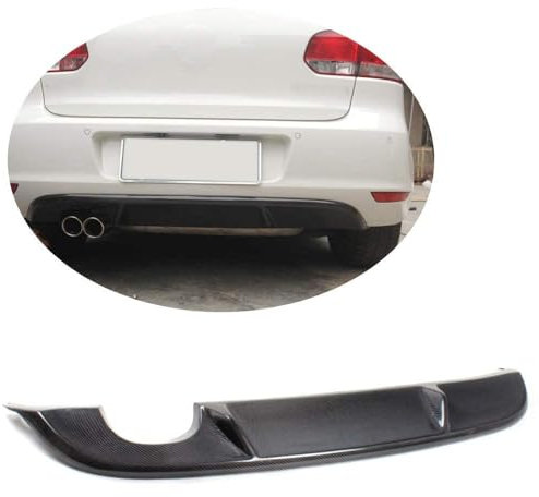thomix Auto Heckstoßstange Diffusor für VW Golf 6 VI MK6 2010-2014,Spoilerlippe Heckdiffusor,Auto Heckspoiler Heckstoßstange Lippe Hecklippe des Fahrzeugs Auto Zubehör
