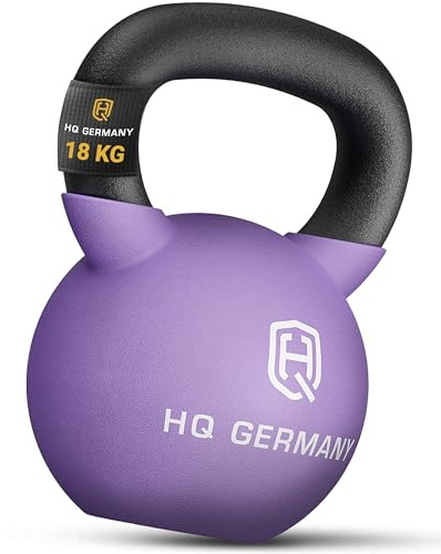 HQ Germany® Kettlebell Neopren [optimaler Bodenschutz] - Kugelhantel 18kg