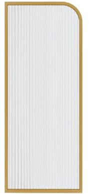 SHANGDAOYU Herren-Toiletten-Urinal-Trennwand, Edelstahl-Urinal-Glas-Sichtschutzklappe, Lichtdurchlässiges Design, Wandmontierte Badezimmer-Trennwand for Schule, Hotel, Restaurant(Gold)