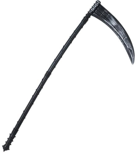 OSRDFV Mittelalterliche Sense Cosplay 82 cm abnehmbare Kunststoff-Sense Vintage Horror Halloween Requisiten Verkleidung Party Kostüm Zubehör