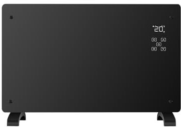 Wintem Termoconvettore Elettrico con App e Comandi Vocali Compatibile con Google Assistant e Alexa - Potenza 1500W, 3 Modalità di Riscaldamento e Timer Programmabile - 47x77x23cm