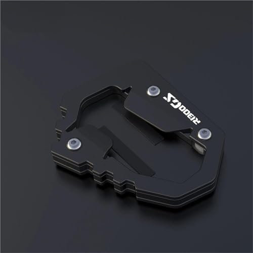 VQLDPX Motorrad-CNC-Ständerfuß-Seitenständer-Verlängerungspolster Für R 1300 GS R1300GS ADV Adventure 2023-2025 R1300 GS GSA Motorradständer Platte Verbreiterung(Schwarz,X-1)