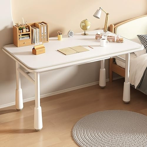 Verstellbarer Stehpult mit geräumiger Arbeitsplatte und ergonomischem Design, moderner Stehpult für Zuhause, Büro, Schule, Beine aus Karbonstahl, 120 x 60 cm