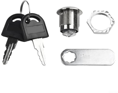 Sistema di bloccaggio a camma, facile da usare e installare, progettato per cassette postali, armadi e altro ancora, materiale in lega di zinco (16 mm)