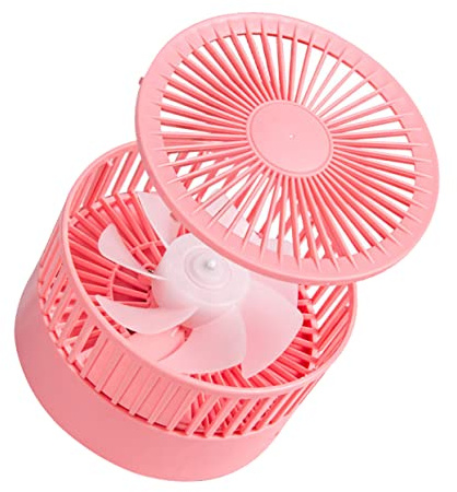 MUELODSIC Ventilador Portátil USB Plegable y Telescópico Multifuncional Mini Ventilador de Mano Recargable para Oficina Hogar y Viaje Color Rosa