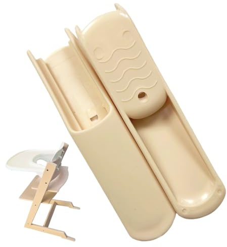 LAKPYN 2 Stück Kippschutz für Stok ke Tri pp Trapp Hochstuhl, Erweitertes Gleiterset als Zubehör, Sicherheit Fußabdeckung und Verlängerung Beinpolster, Stuhlbein Abdeckung für Babystuhl (Holzfarbe)