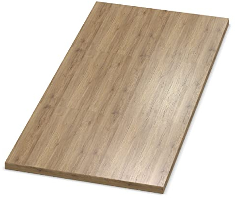 AUPROTEC Tischplatte 28mm Eiche Sanremo Classic 160x70 cm I Spanplatte mit 1mm ABS Kante & PU-Verleimung I melaminharzbeschichtet I elegant & wasserabweisend